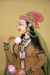 Portret van een koninklijke Mughal dame