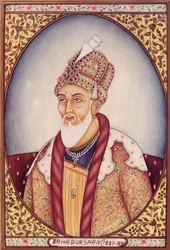 Portret van Bahadur Shah II (1775-1862)