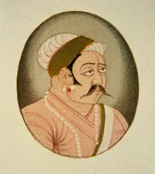 Portret van Rao Jodhaji, Jodhpur, Rajasthan, India