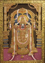 Tirupati Balaji goud reliëf India Azië