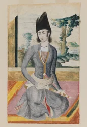 Zittende Qajar Prins