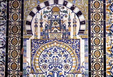Tunesië in Kairouan: decoratie van de moskee