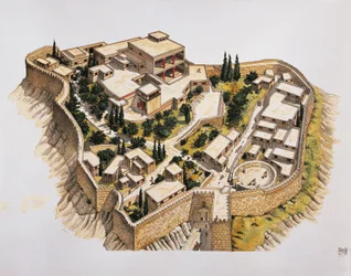 Reconstructie van het oude Mycene
