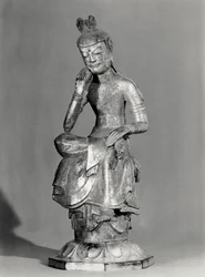 Bodhisattva zittend in een meditatieve houding