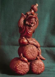 Japanse kunst: de Japanse god Daikoku (Daikokuten), beschermers van boeren en god van de landbouw
