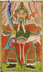 Janggun (natuurlijk pigment op zijde)