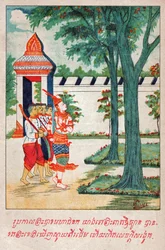 Mahajanaka Jataka. ca. 1910 (illustratie)