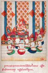 Mahajanaka Jataka. ca. 1910 (illustratie)