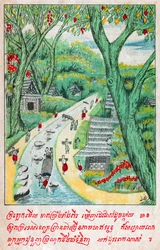 Suvana Sama Jataka (gravure, ca. 1910)