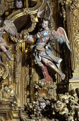 Detail van Churrigueresque-decoratie