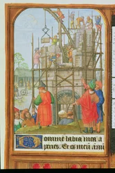 De bouw van de Toren van Babel, Brugge of Gent, c.1500