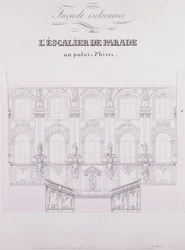 Interieur gevel van de Parade Trappen in het Winterpaleis