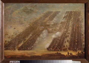 De slag bij Poltava op 8 juli 1709
