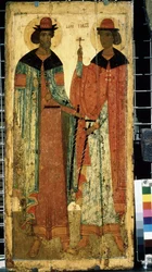De heiligen Boris en Gleb, zonen van Vladimir I van Kiev