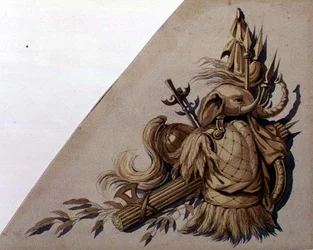 Neoklassieke wapentrofeeën: India, c.1825
