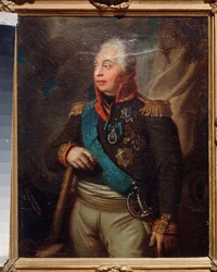 Portret van maarschalk Prins Mikhail Koutouzov
