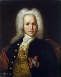 Portret van wetenschapper, militair ingenieur en uitvinder Andrey Nartov