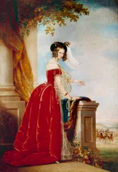 Portret van keizerin Alexandra Fjodorovna, vrouw van Nicolaas II