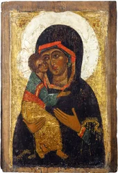 Russisch icoon: De Maagd van Vladimir