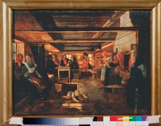 Scène in een landhuis