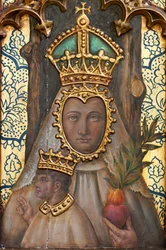 Hermitage (Ermita de Nuestra Señora de La Plaza). Interieur. Het altaar. Detail