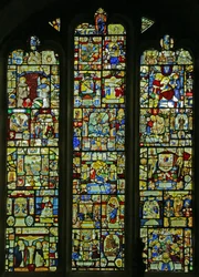 Herplaatste Zwitserse panelen (glas-in-lood)
