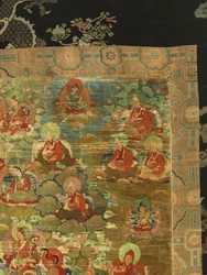 (detail) van de Derde Panchen Lama Losan Penden Yeshe
