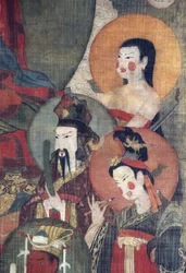 Tibetaanse cultuur: De Tejaprabha Boeddha omringd door planeetgoden