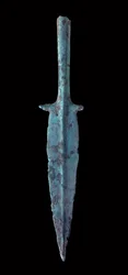 Dong Son-beschaving: bronzen dolk. 300 v.Chr.-200 n.Chr. Uit Vietnam. Parijs, Musée Guimet, Nationaal Museum voor Aziatische Kunst