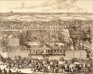 Duitse Wijk Nemetskaya sloboda in Moskou rechterdeel, 1705
