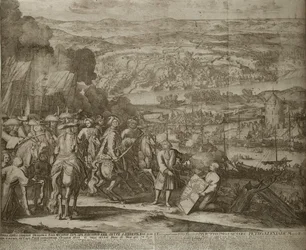 Beleg van de Turkse Vesting Azov door Russische Troepen in 1696, ca. 1700