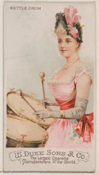 Pauk, uit de serie Muziekinstrumenten N82 voor Duke sigaretten, 1888