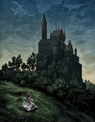 Sprookjes van Grimm, 2009 (scratchboard, digitaal ingekleurd)
