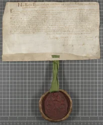 Diploma uitgegeven door de universiteit aan Thomas James