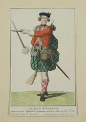 Malcolm McPherson, korporaal in het Black Watch Regiment, geëxecuteerd voor desertie, 1743