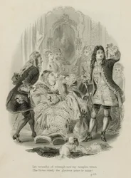 Scène uit Rape of the Lock, door Alexander Pope