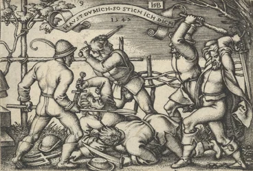 Boerengevecht, uit Het Boerenfeest of de Twaalf Maanden