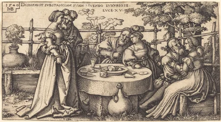 De verloren zoon die zijn fortuin verspilt