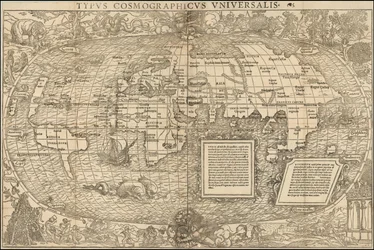1537 wereldkaart door Sebastian Munster