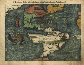 De nieuwe eilanden die liggen tussen Hispania en de Oriënt in de buurt van het land India. LOC 2005630224