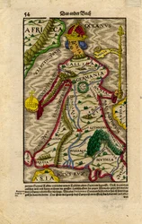 Allegorische kaart van Europa, ca. 1540-50 (houtsnede)