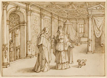 Anna en Dido bespreken Aeneas