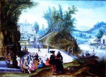 De maanden mei en juni met een capriccio uitzicht op de Villa Borghese