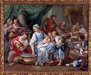 De geboorte van Sint Jan de Doper (detail)