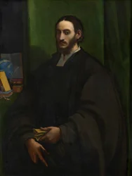Portret van een humanist, ca. 1520 (olieverf op paneel overgebracht op hardboard)