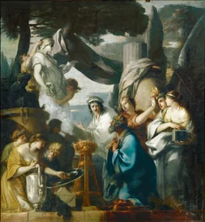 Salomon sacrifiant aux idoles - Salomo offert aan de afgoden ...