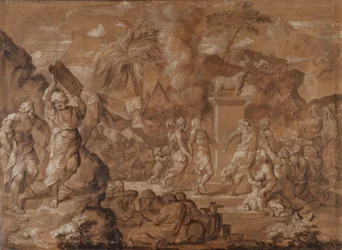De Israëlieten dansen rond het gouden kalf