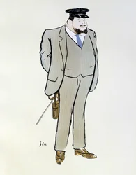Portret van Henri de Rothschild - door Sem (1863 - 1934), in 