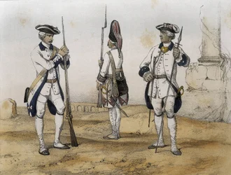 Linie-infanteristen tijdens het bewind van Karel III van Spanje