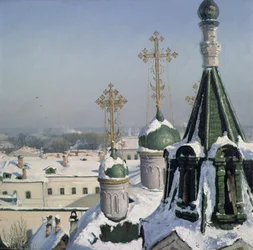 Uitzicht vanuit een raam van de Moskouse School voor Schilderkunst, 1878